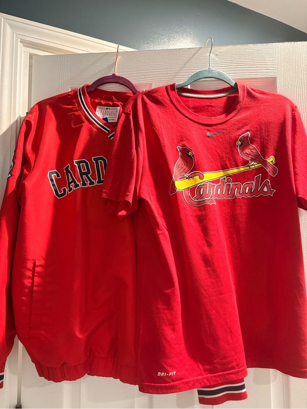 Nike Red St. Louis Cardinals Bomber Jacket & Tee Set